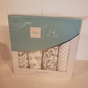 Aden + Anais Swaddles 4 Pack Savanna Animals